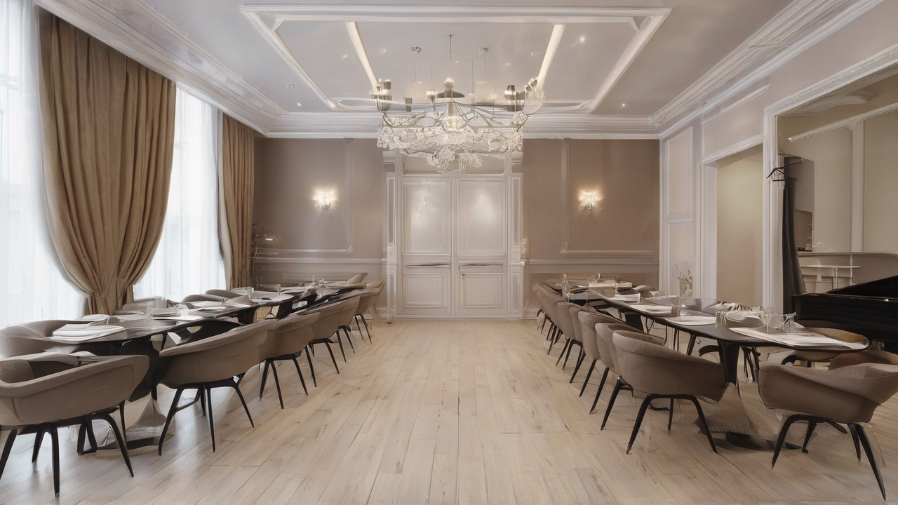 Eleganckie wnętrze salonu z nowoczesnymi sofami w ciepłym oświetleniu, tworzące przytulną atmosferę